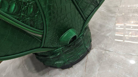 Load image into Gallery viewer, Verde Reale Croco Leather Golf Bag