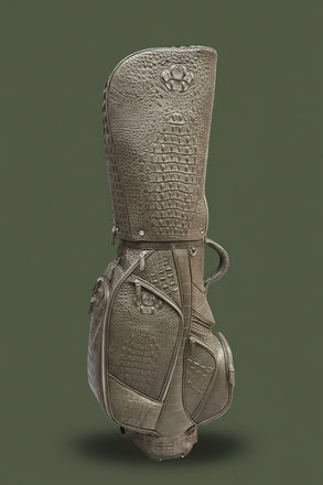 Load image into Gallery viewer, Tortora Imperiale Nile Crocodile Leather Golf Bag
