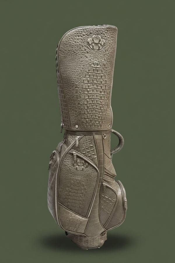 Tortora Imperiale Nile Crocodile Leather Golf Bag