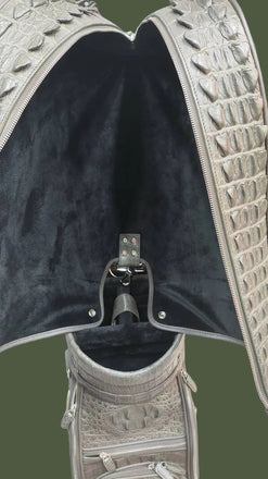 Load image into Gallery viewer, Tortora Imperiale Nile Crocodile Leather Golf Bag