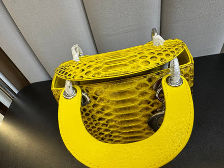 Load image into Gallery viewer, Giallo Imperiale Python Mini Tote