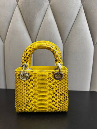 Load image into Gallery viewer, Giallo Imperiale Python Mini Tote