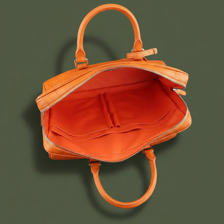 Load image into Gallery viewer, Ambra Toscana Nile Crocodile Leather Briefcase