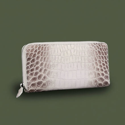 Load image into Gallery viewer, Himalayan Pearl Nile Crocodile Leather Wallet