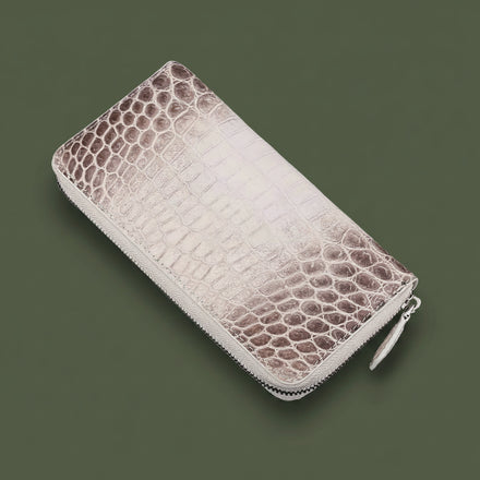 Load image into Gallery viewer, Himalayan Pearl Nile Crocodile Leather Wallet