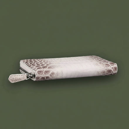 Load image into Gallery viewer, Himalayan Pearl Nile Crocodile Leather Wallet