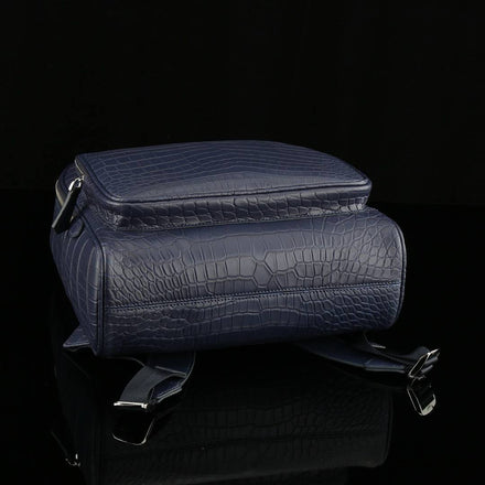 Load image into Gallery viewer, Blu Imperiale Croco Leather Executive Backpack