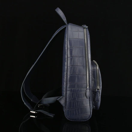 Load image into Gallery viewer, Blu Imperiale Croco Leather Executive Backpack