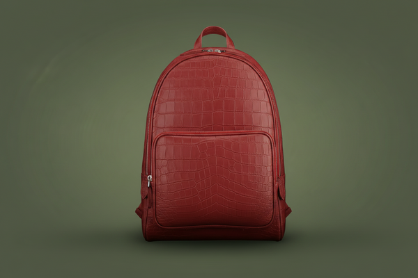 Bordeaux Imperiale Crocodile Nile Leather Backpack