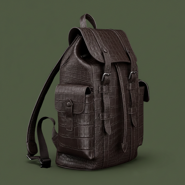 Moka Reale Nile Crocodile Leather Backpack