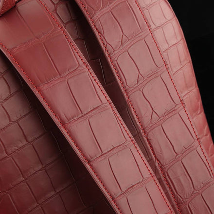 Load image into Gallery viewer, Bordeaux Imperiale Croco Leather Executive Backpack
