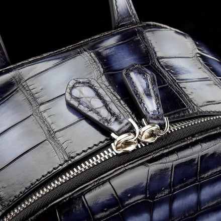 Load image into Gallery viewer, Zaffiro Imperiale Croco Leather Executive Backpack

