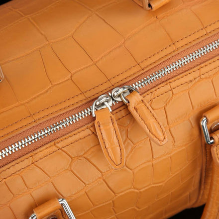 Load image into Gallery viewer, Cognac Imperiale Crocodile Leather Travel Bag
