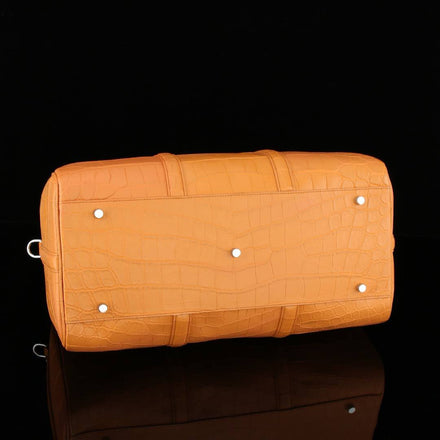 Load image into Gallery viewer, Cognac Imperiale Crocodile Leather Travel Bag
