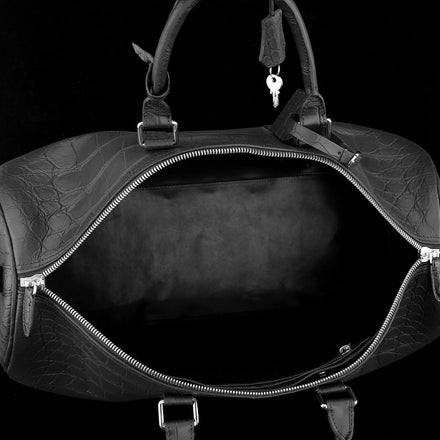 Load image into Gallery viewer, Nero Imperiale Crocodile Leather Travel Bag
