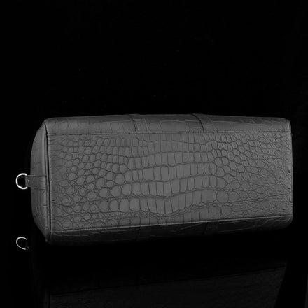 Load image into Gallery viewer, Nero Imperiale Crocodile Leather Travel Bag

