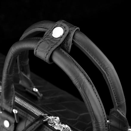 Load image into Gallery viewer, Nero Imperiale Crocodile Leather Travel Bag
