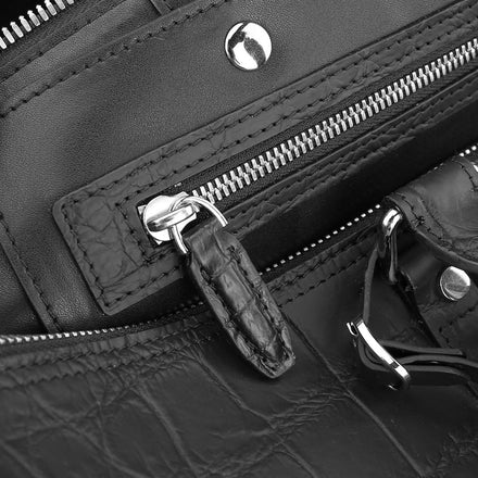 Load image into Gallery viewer, Nero Imperiale Crocodile Leather Travel Bag
