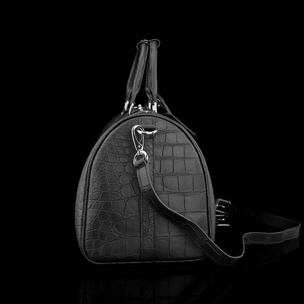 Load image into Gallery viewer, Nero Imperiale Crocodile Leather Travel Bag
