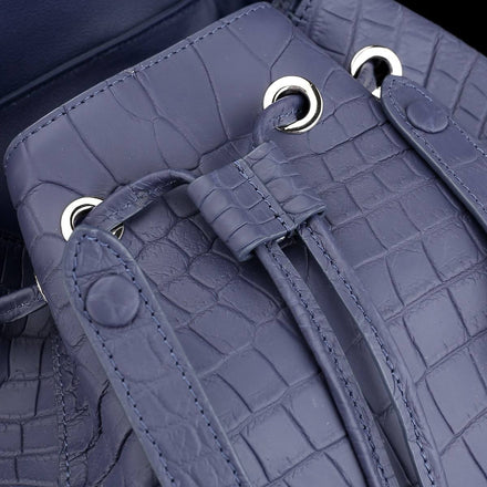 Load image into Gallery viewer, Lavanda Imperiale Croco Leather Executive Backpack
