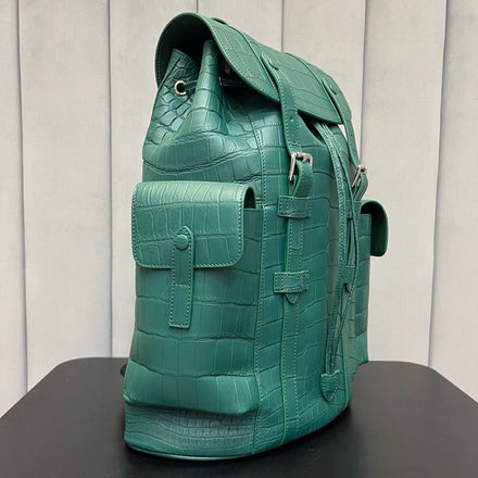 Load image into Gallery viewer, Laguna Imperiale Croco Leather Executive Backpack
