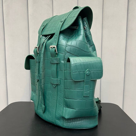Load image into Gallery viewer, Laguna Imperiale Croco Leather Executive Backpack
