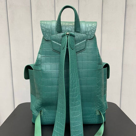 Load image into Gallery viewer, Laguna Imperiale Croco Leather Executive Backpack
