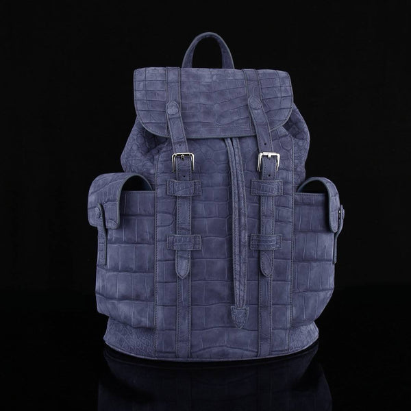 Lilla Veneziano Croco Leather Executive Backpack