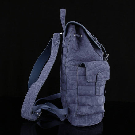 Load image into Gallery viewer, Lilla Veneziano Croco Leather Executive Backpack
