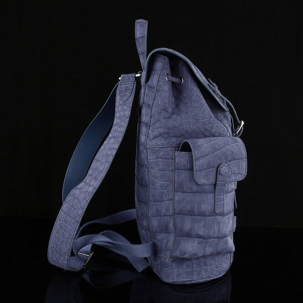 Lilla Veneziano Croco Leather Executive Backpack