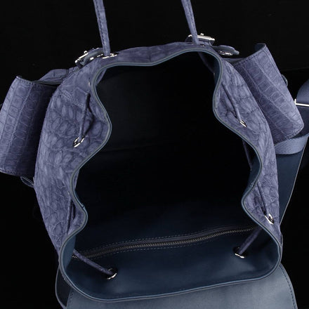 Load image into Gallery viewer, Lilla Veneziano Croco Leather Executive Backpack
