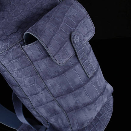 Load image into Gallery viewer, Lilla Veneziano Croco Leather Executive Backpack
