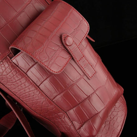 Load image into Gallery viewer, Rubino Imperiale Croco Leather Executive Backpack
