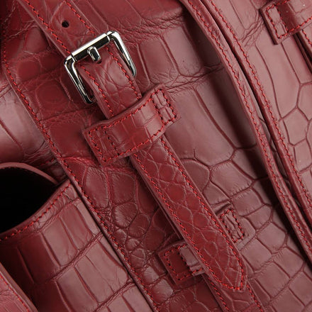 Load image into Gallery viewer, Rubino Imperiale Croco Leather Executive Backpack
