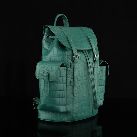 Load image into Gallery viewer, Giada Reale Croco Leather Executive Backpack
