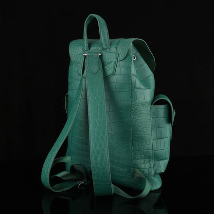 Load image into Gallery viewer, Giada Reale Croco Leather Executive Backpack
