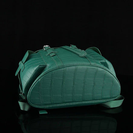 Load image into Gallery viewer, Giada Reale Croco Leather Executive Backpack
