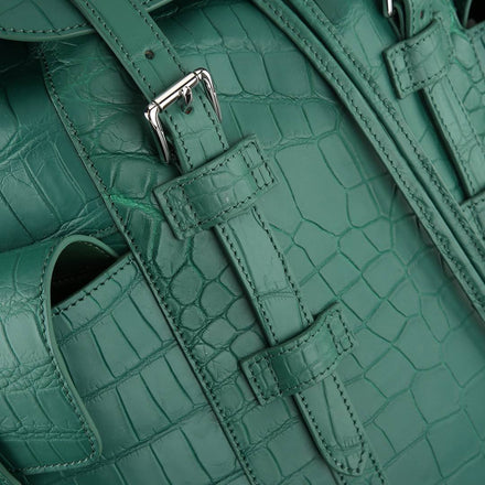 Load image into Gallery viewer, Giada Reale Croco Leather Executive Backpack
