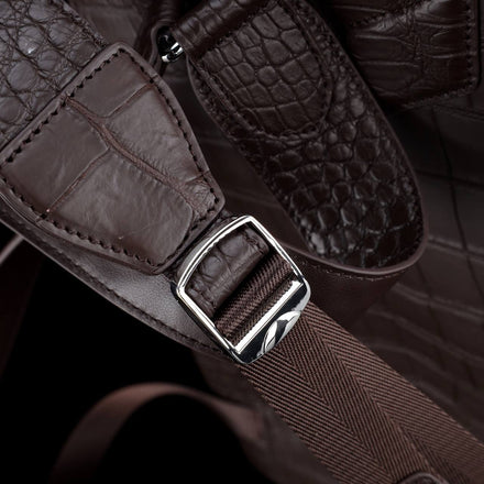 Load image into Gallery viewer, Moka Reale Croco Leather Executive Backpack
