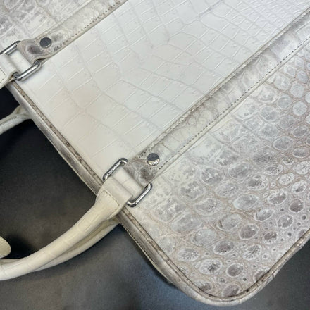Load image into Gallery viewer, Perla Imperiale Croco Leather Briefcase
