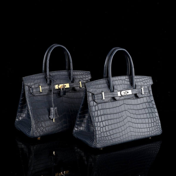 Notte Imperiale Croco Leather Executive Tote