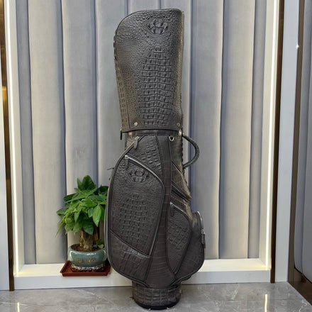 Load image into Gallery viewer, Moka Reale Croco Leather Golf Bag
