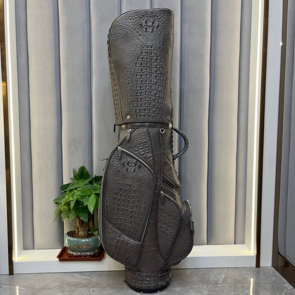 Moka Reale Croco Leather Golf Bag