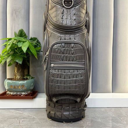 Load image into Gallery viewer, Moka Reale Croco Leather Golf Bag
