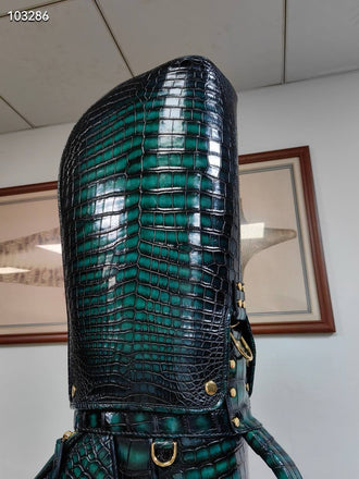 Load image into Gallery viewer, Smeraldo Venezia Croco Leather Golf Bag

