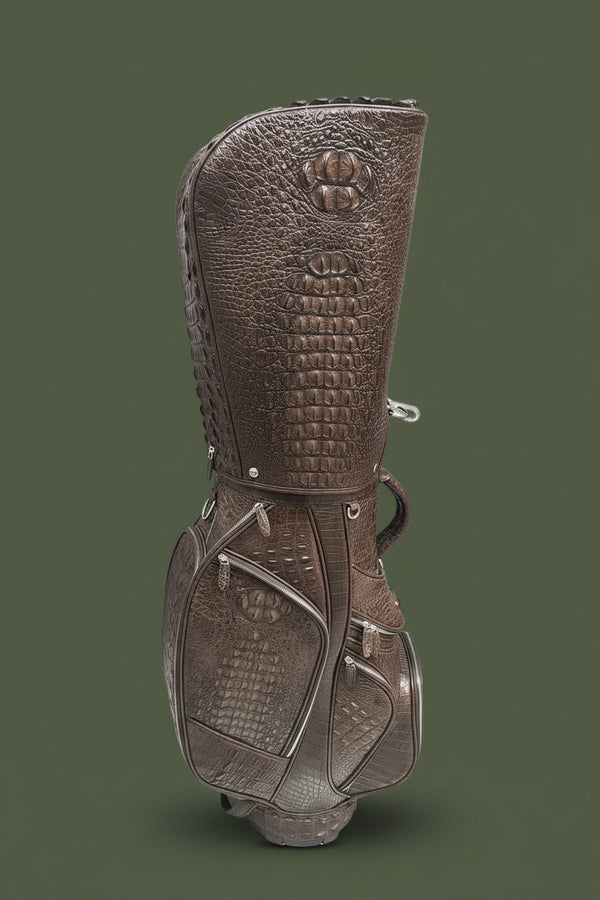 Cioccolato Reale Nile Crocodile Leather Golf Bag