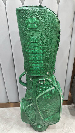 Load image into Gallery viewer, Verde Reale Croco Leather Golf Bag
