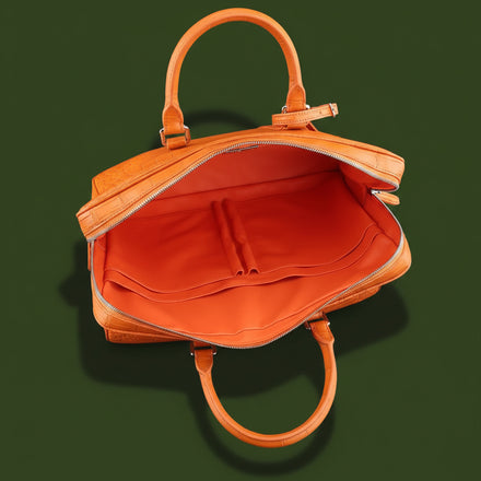 Load image into Gallery viewer, Ambra Toscana Crocodile Leather Briefcase
