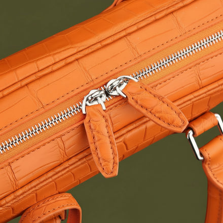 Load image into Gallery viewer, Ambra Toscana Crocodile Leather Briefcase
