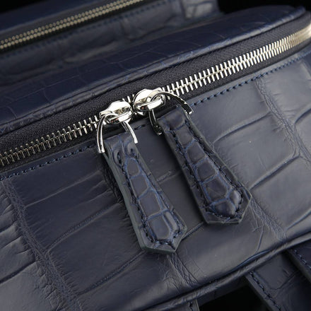 Load image into Gallery viewer, Blu Imperiale Croco Leather Executive Backpack
